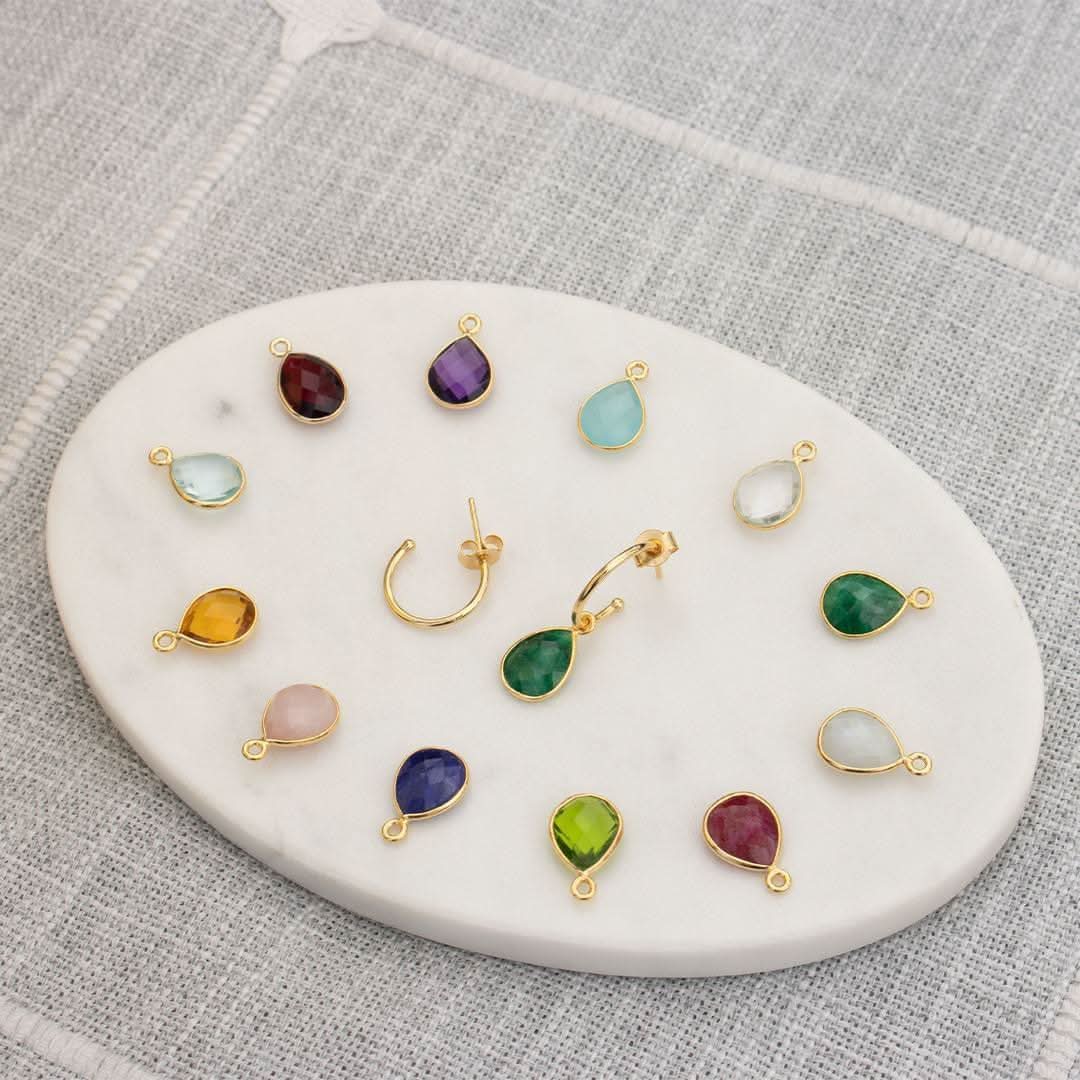 Amethyst Hoop Earrings | Silver | February Birthstone - Image 8