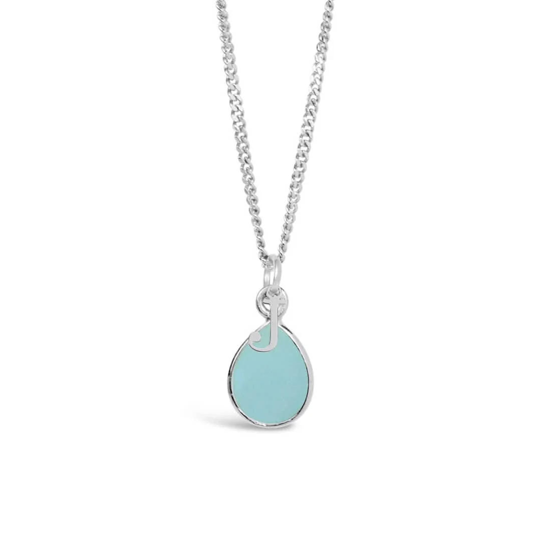 Aqua Chalcedony Necklace | Silver | March Birthstone - Image 6
