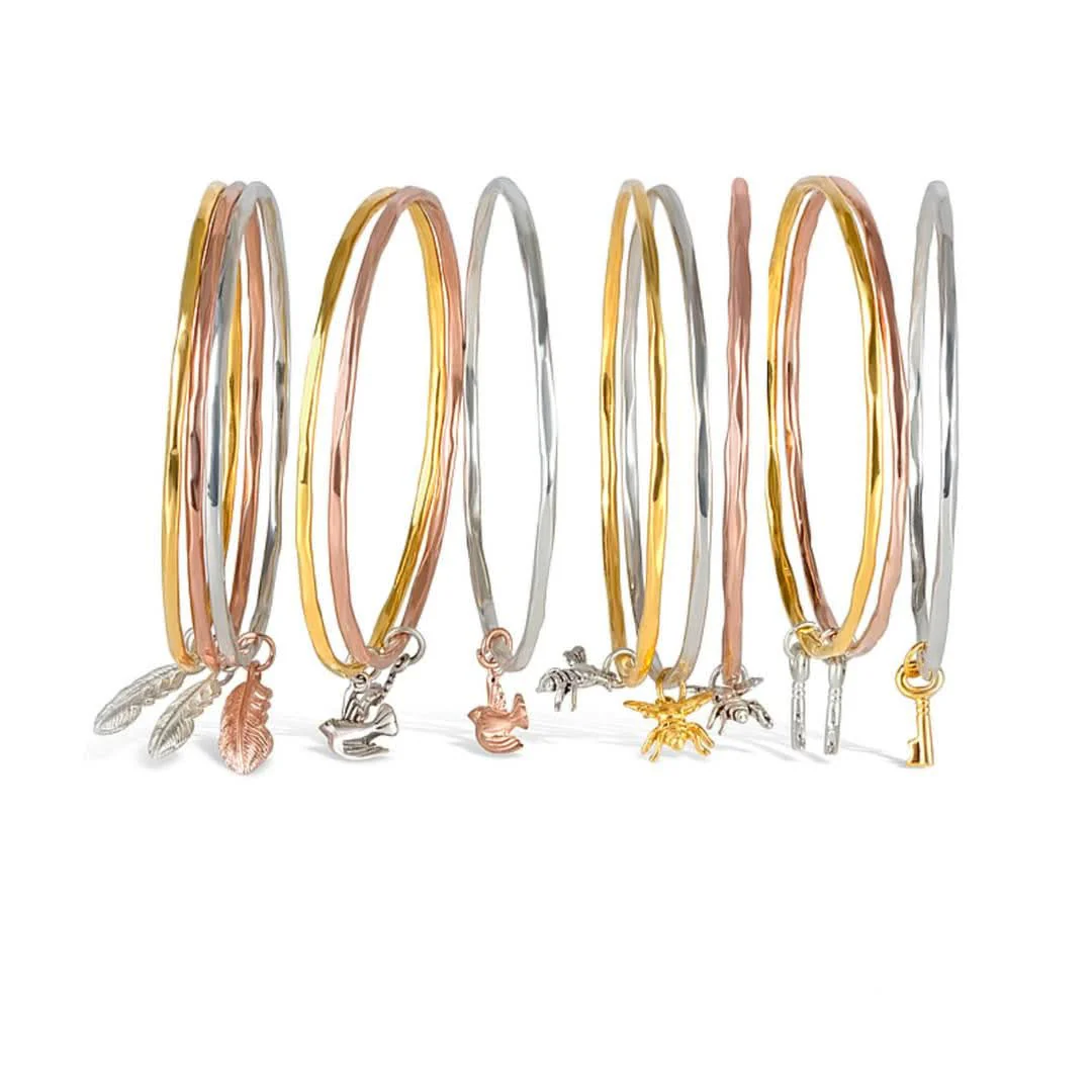 Bee Bangle | Gold - Silver - Image 3