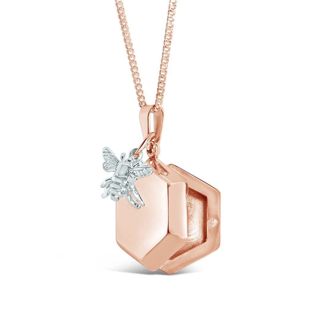 Bee Locket Rose Gold + Photos - Image 3