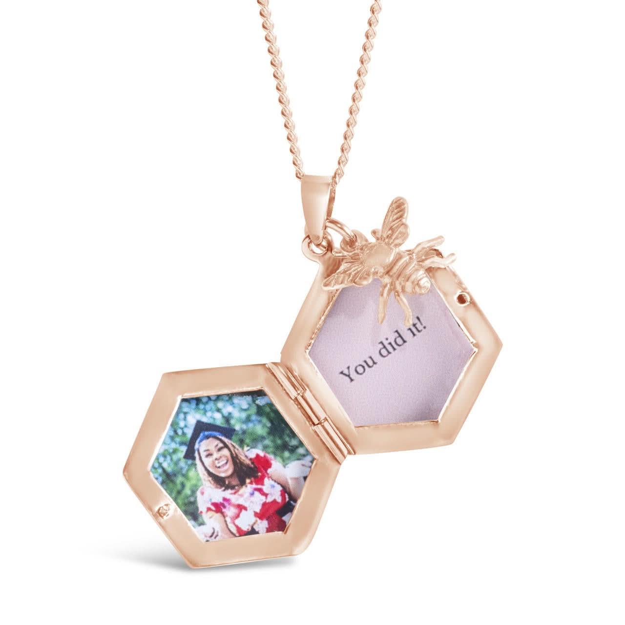 Bee Locket Rose Gold + Photos - Image 5