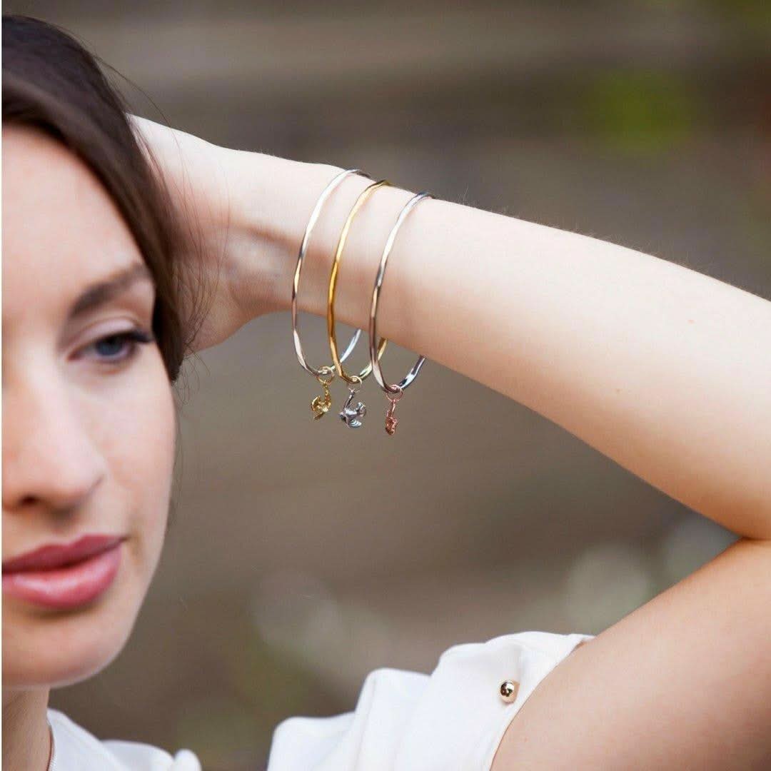 Bird Bangle | Gold - Silver - Image 7