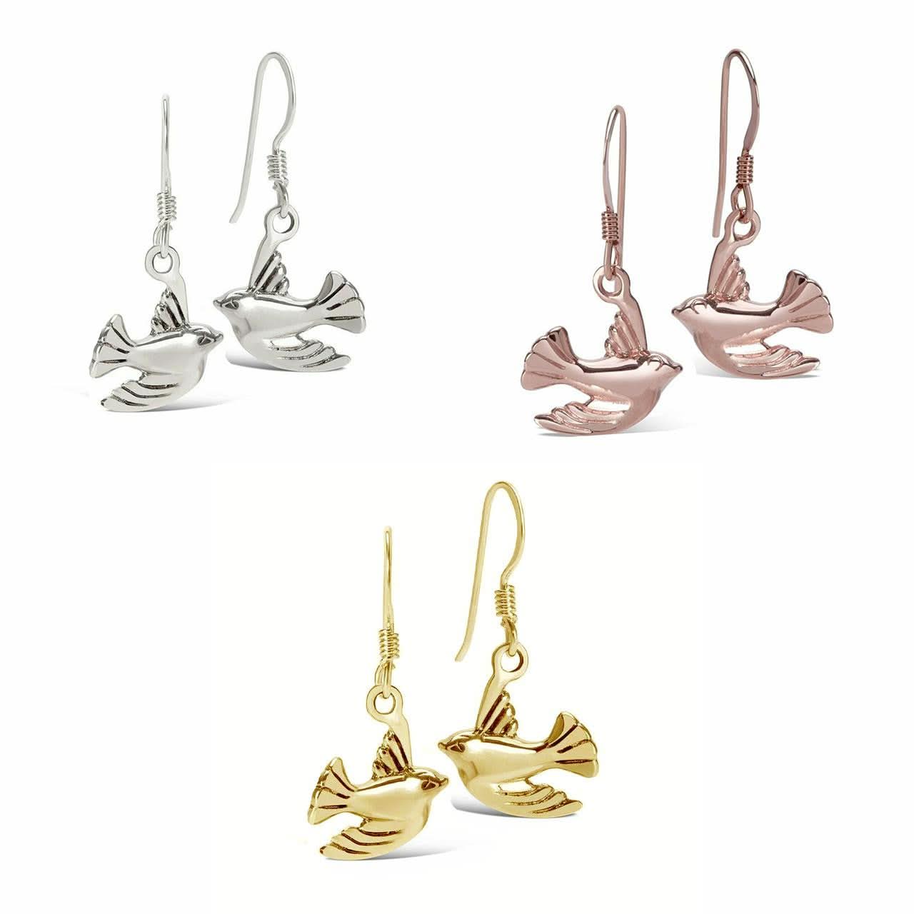 Bird Earrings | Gold - Image 4