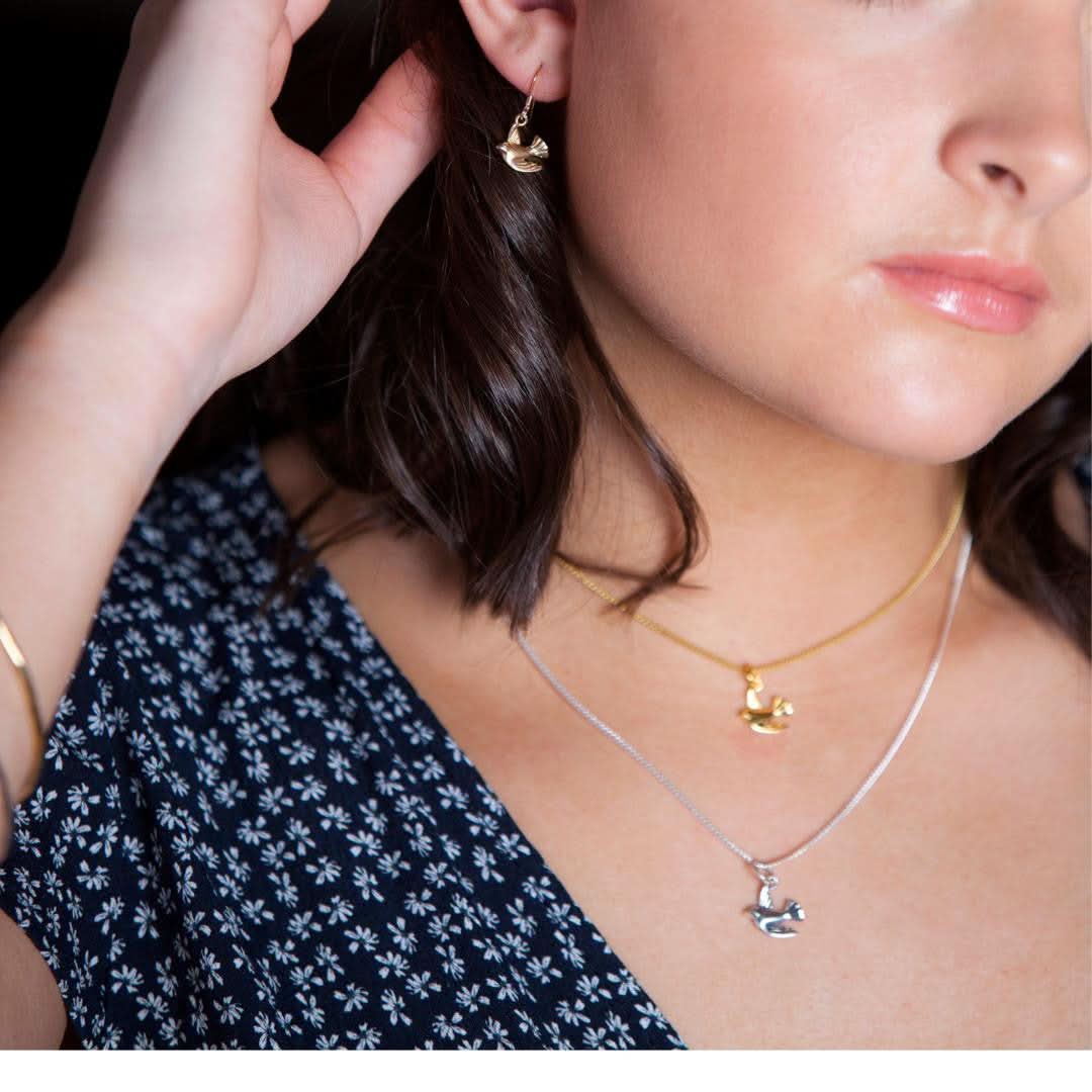 Bird Earrings | Gold - Image 6