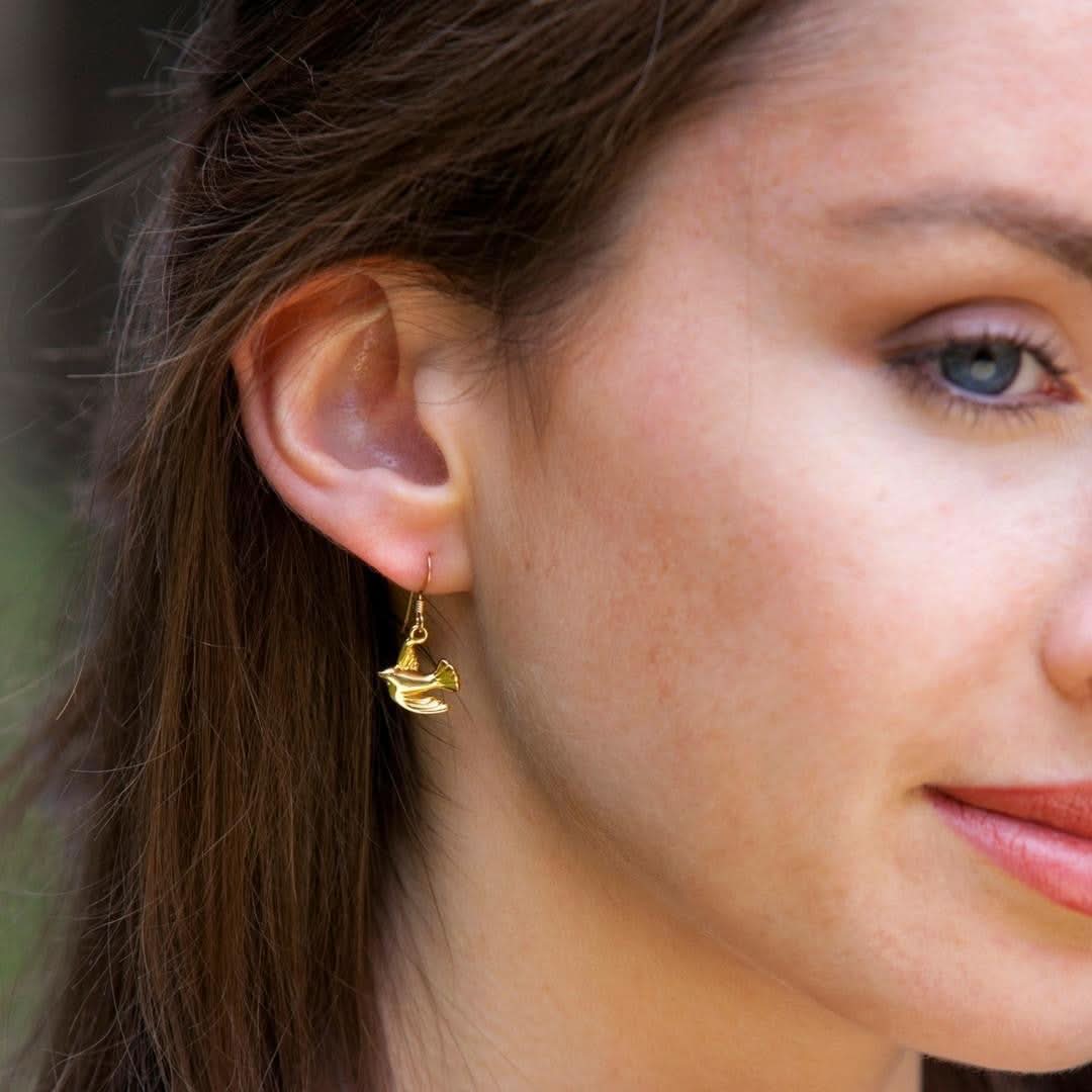 Bird Earrings | Rose Gold - Image 5