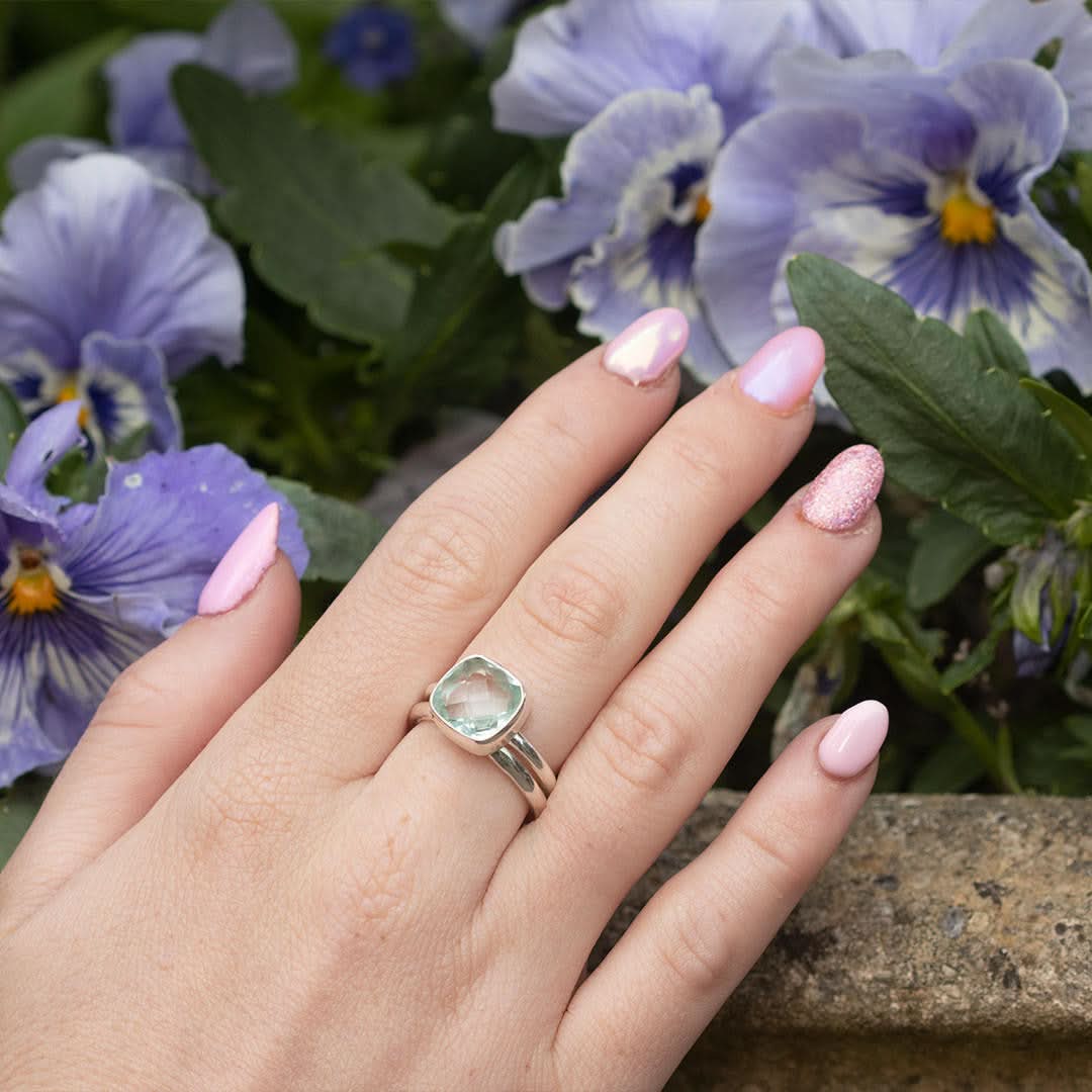 Blue Topaz Cocktail Ring | Silver - Image 5