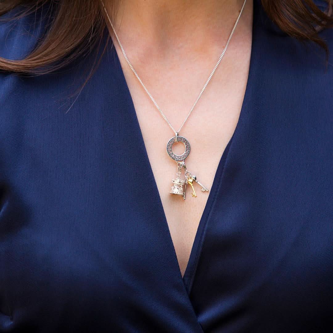 Charm Carrier Pendant | Silver - Image 6
