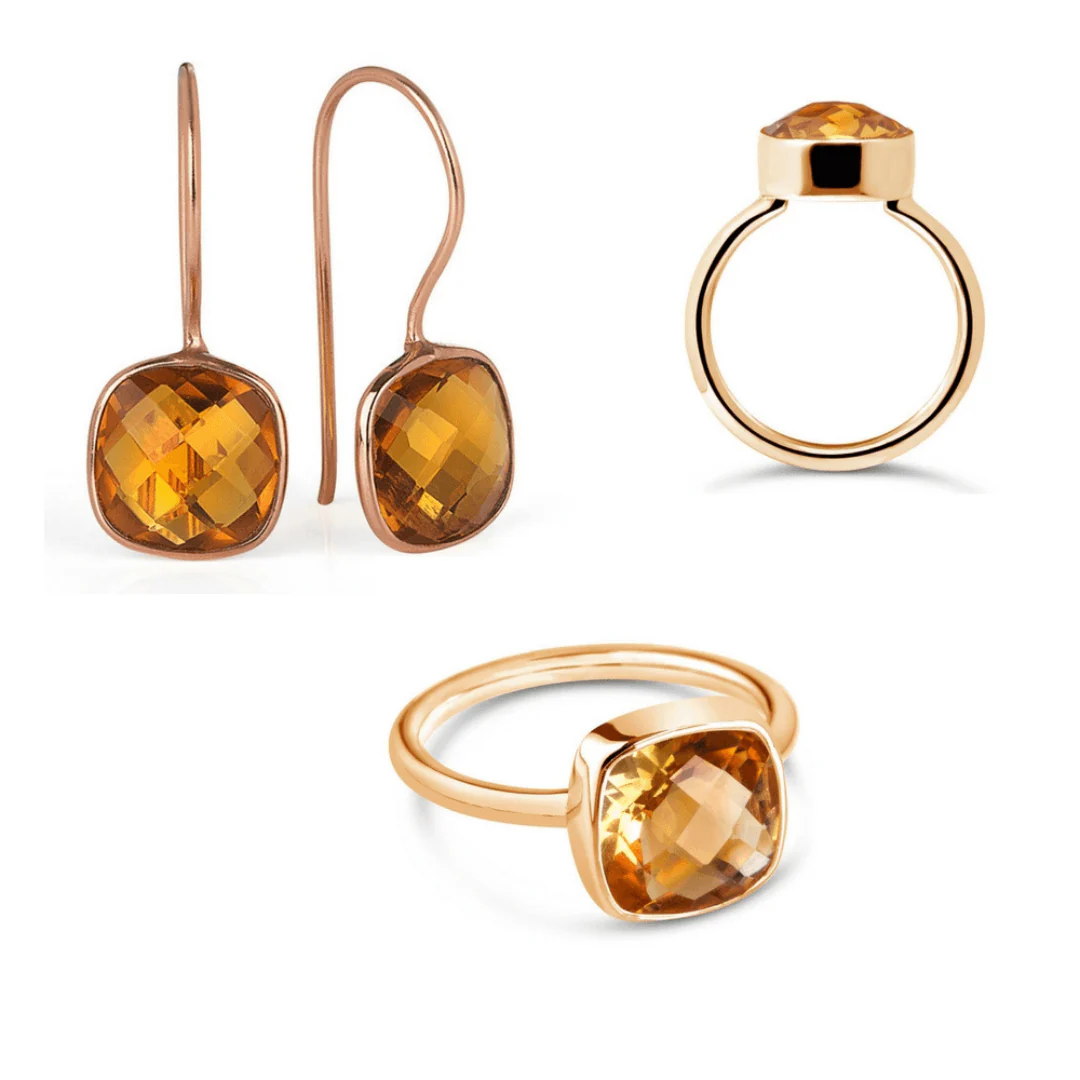 Citrine Cocktail Ring | Rose Gold - Image 5