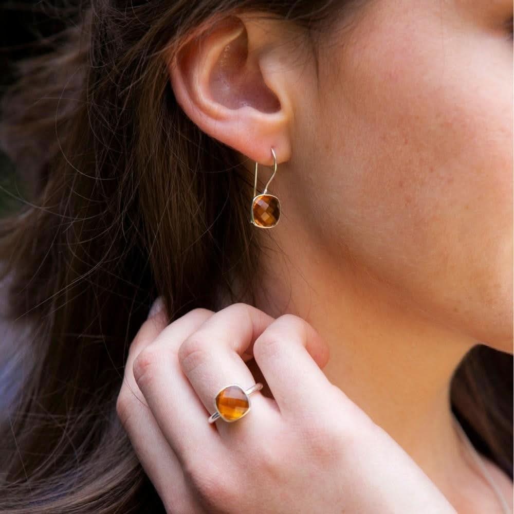 Citrine Cocktail Ring | Rose Gold - Image 6