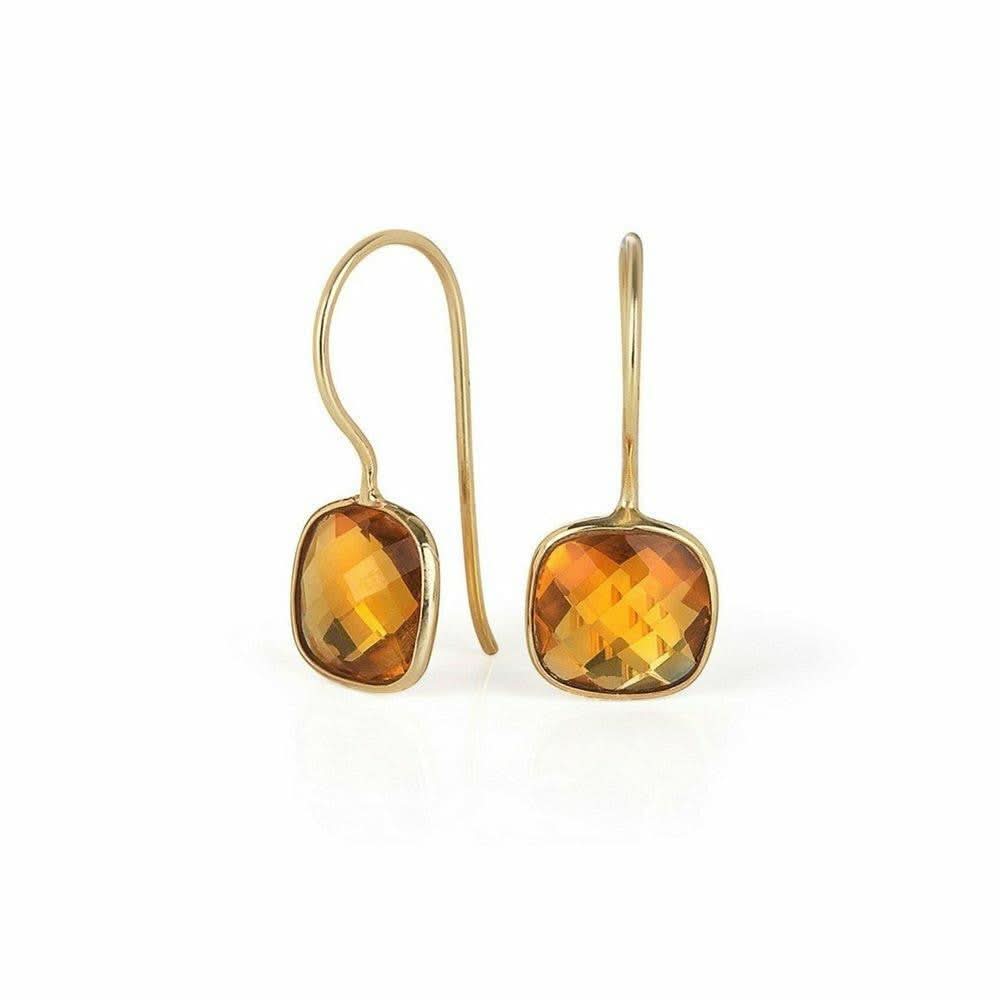 Citrine Earrings | Gold - Image 3