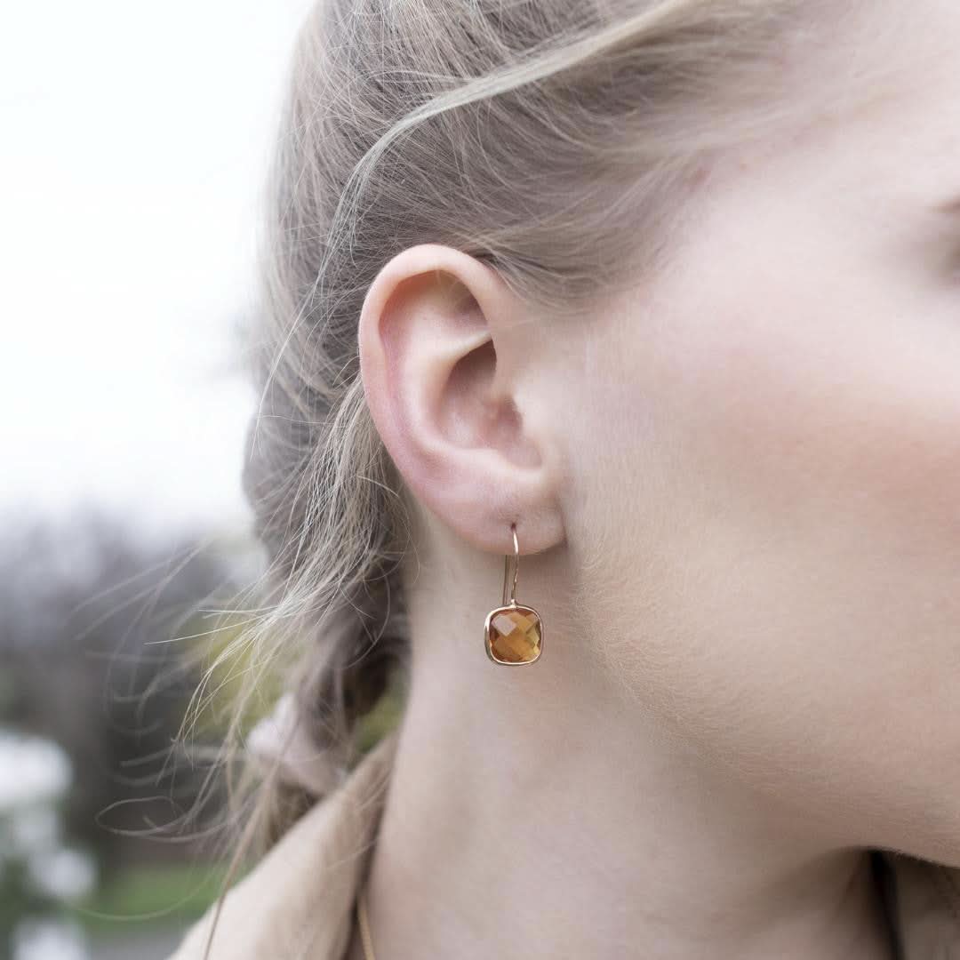 Citrine Earrings | Gold - Image 5