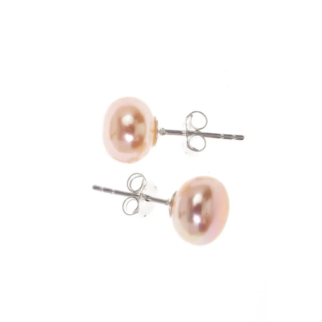 Classic Pearl Earrings | Champagne - Image 3