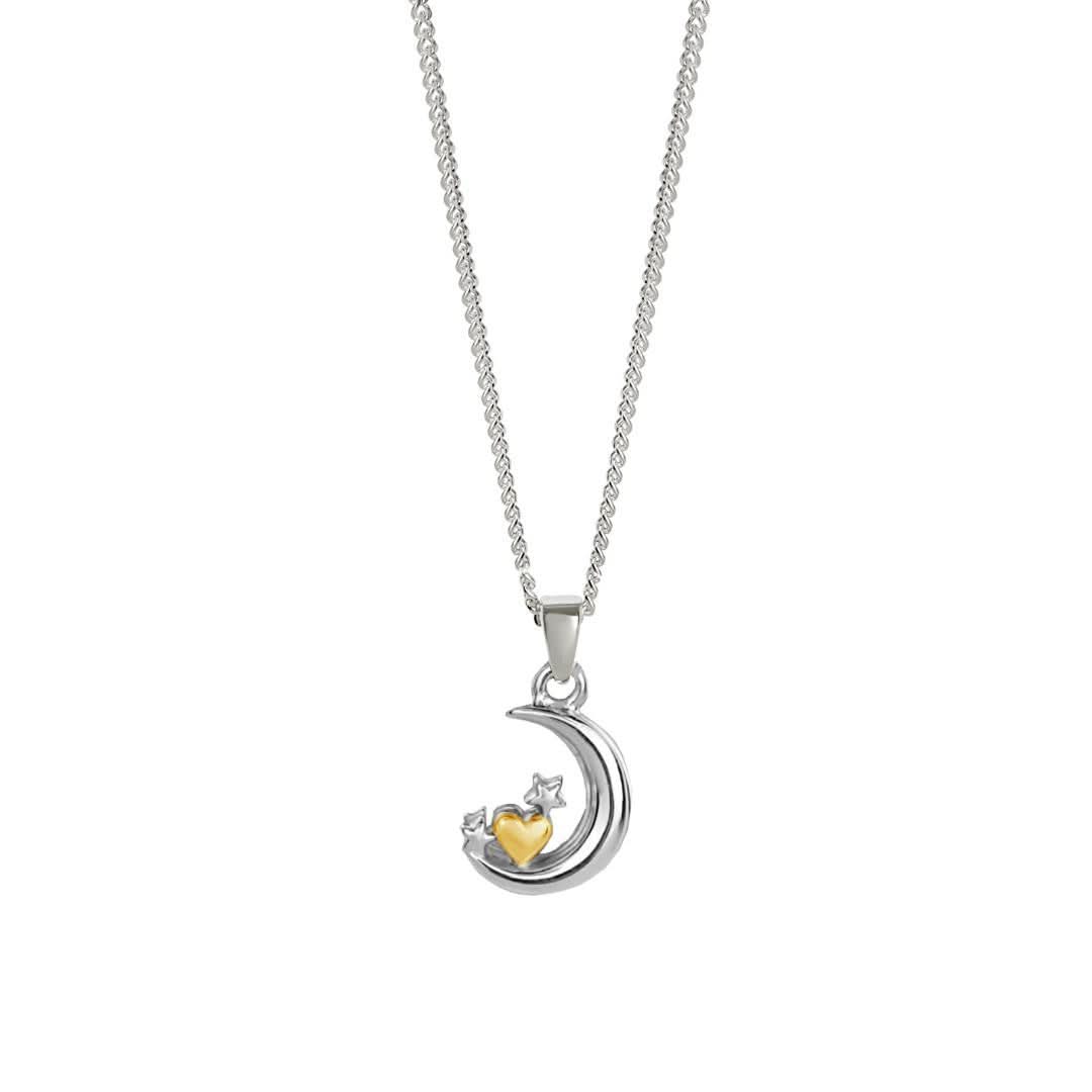 Crescent Moon and Stars Charm Necklace - Image 3