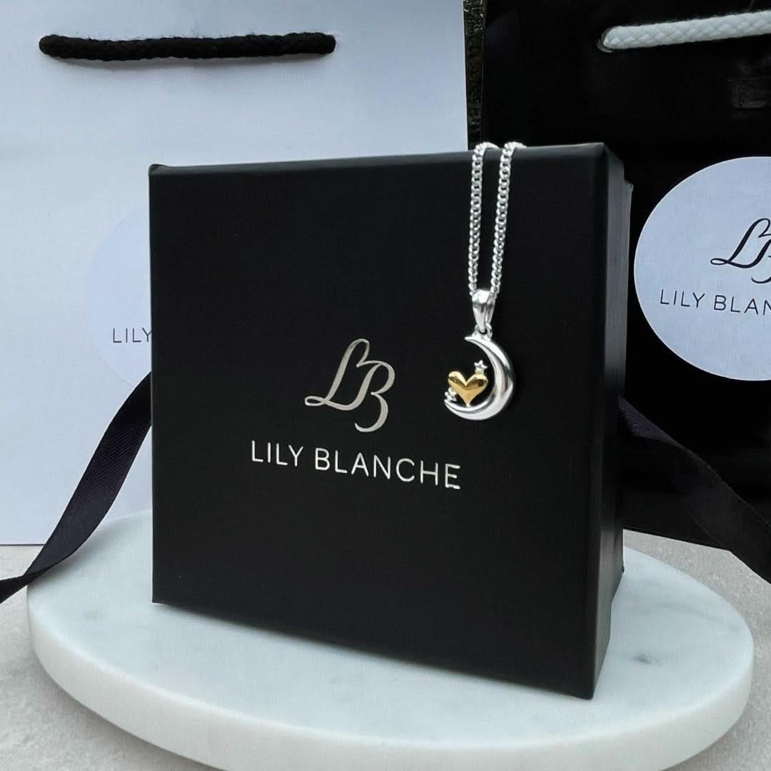 Crescent Moon and Stars Charm Necklace - Image 5