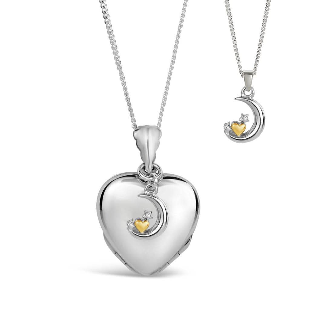Crescent Moon and Stars Charm Necklace - Image 8