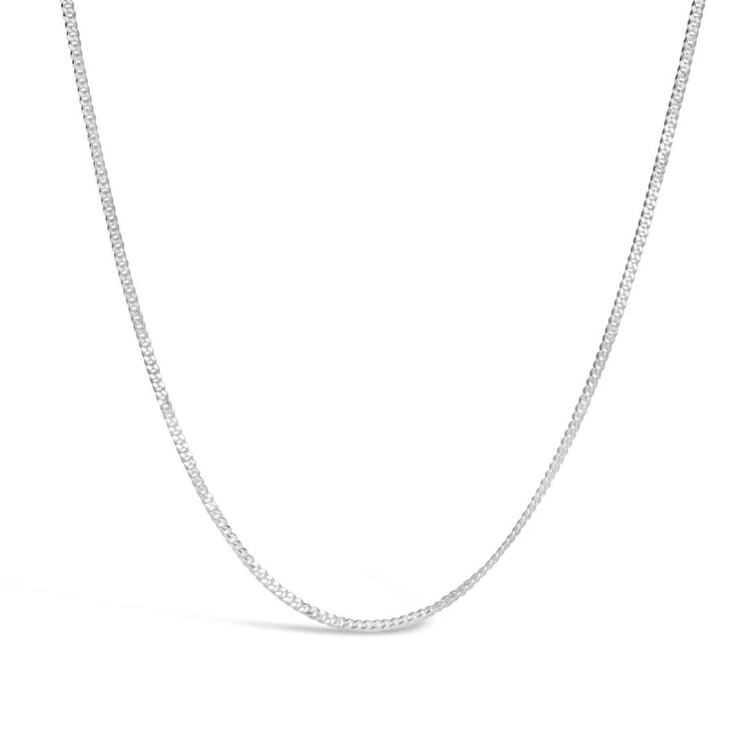 Curb Chain White Gold Vermeil - Image 3
