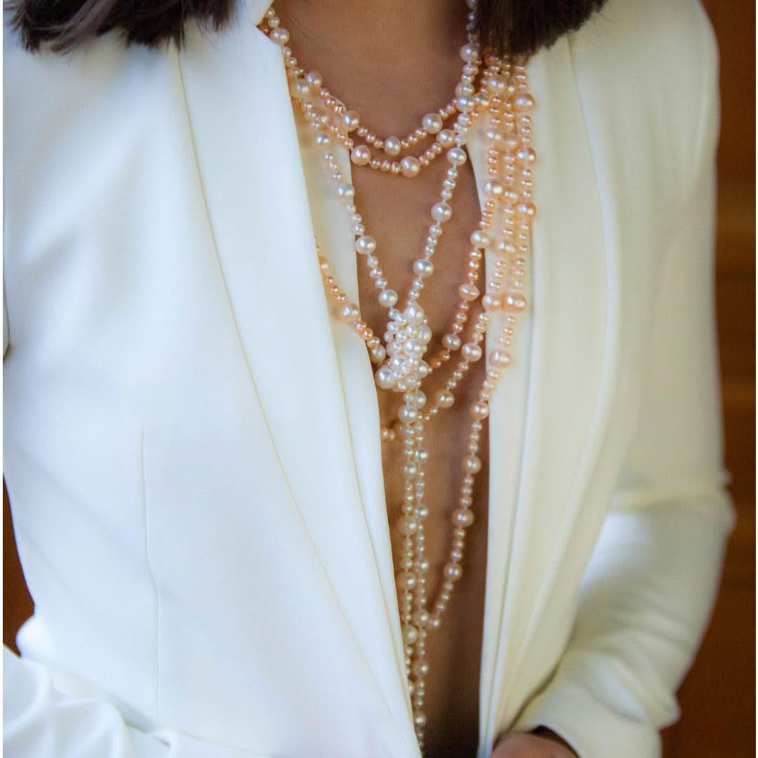 Eternal Pearl Necklace | Champagne - Image 4