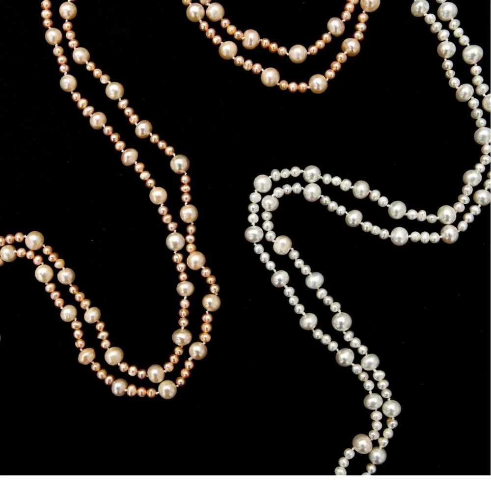 Eternal Pearl Necklace With Ivory Pearls - Image 4