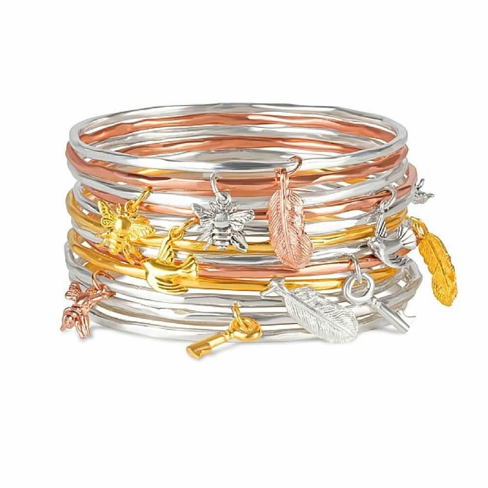 Feather Bangle | Silver / Gold - Image 4