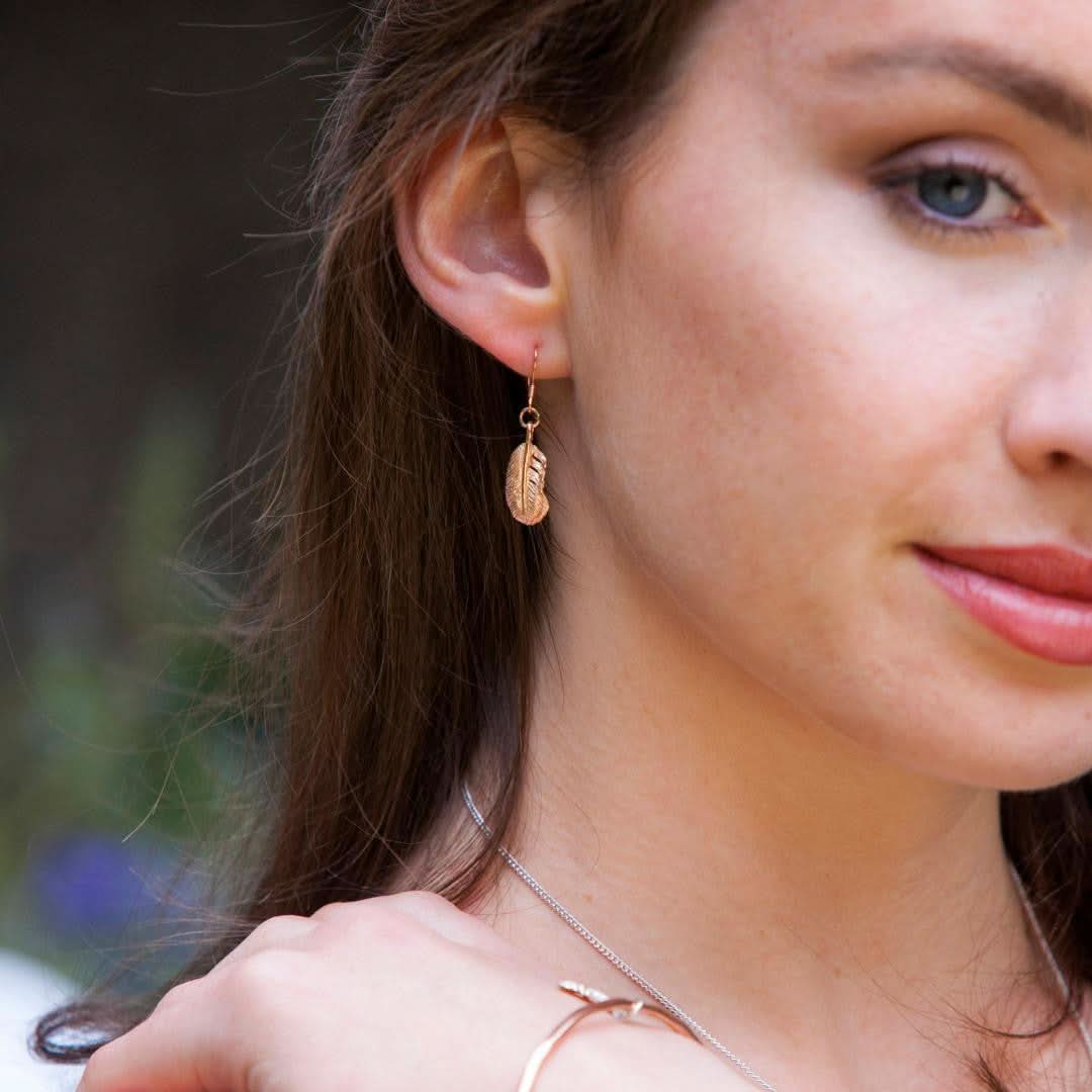 Feather Earrings | Silver - Image 4