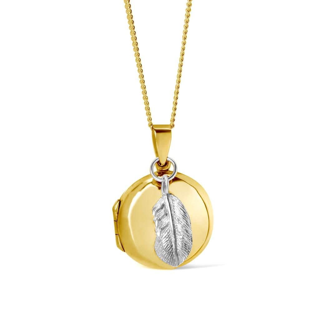 Feather Locket | Gold - Image 3