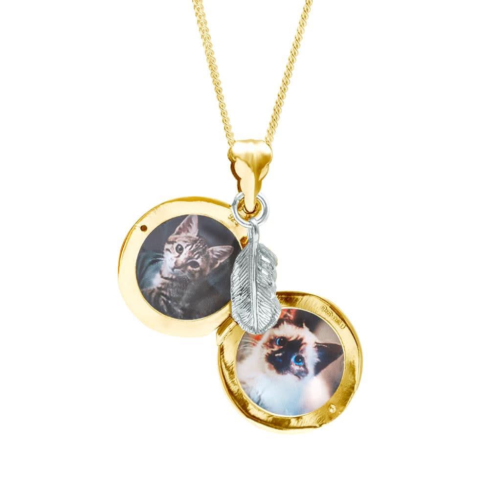 Feather Locket | Gold - Image 5