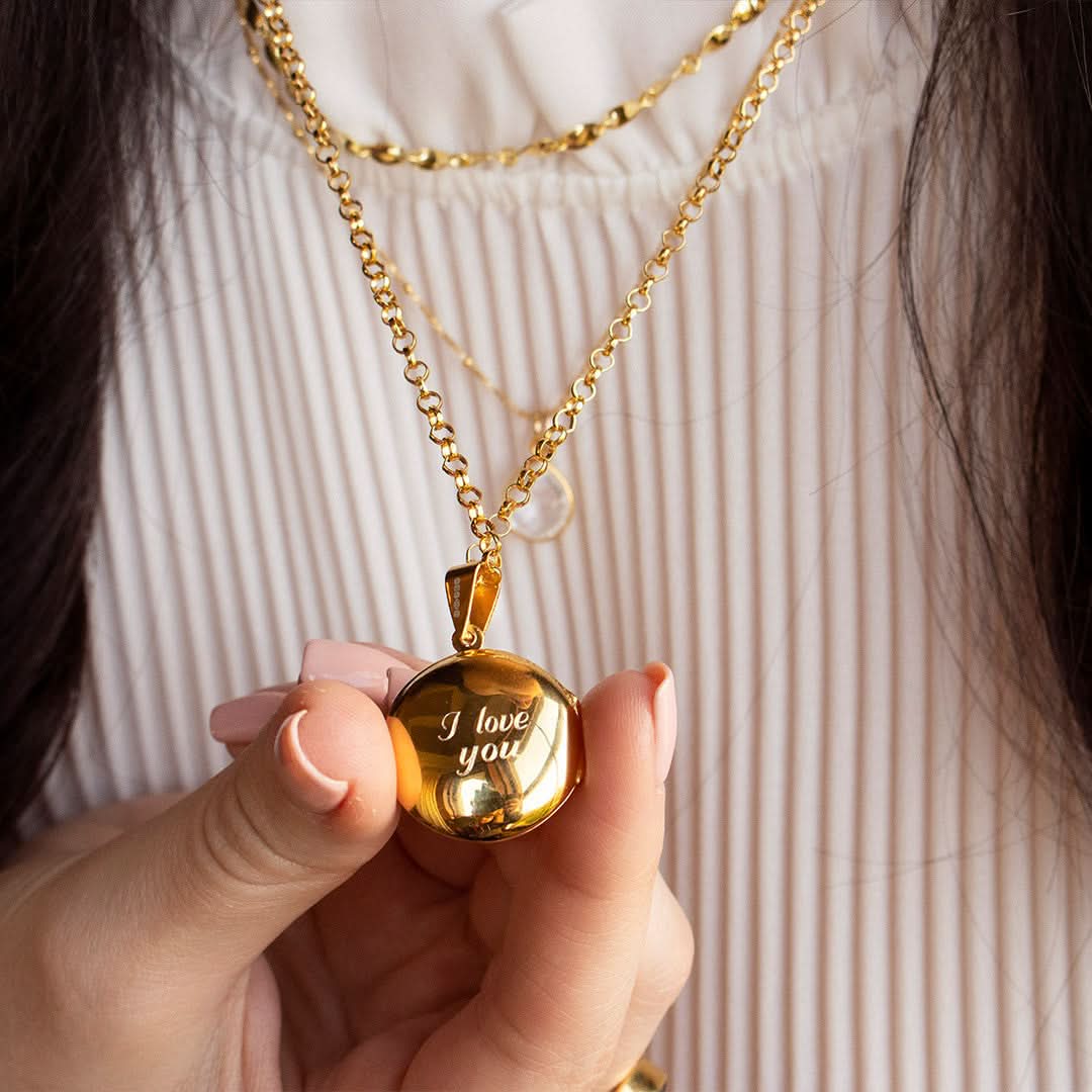 Feather Locket | Gold - Image 7