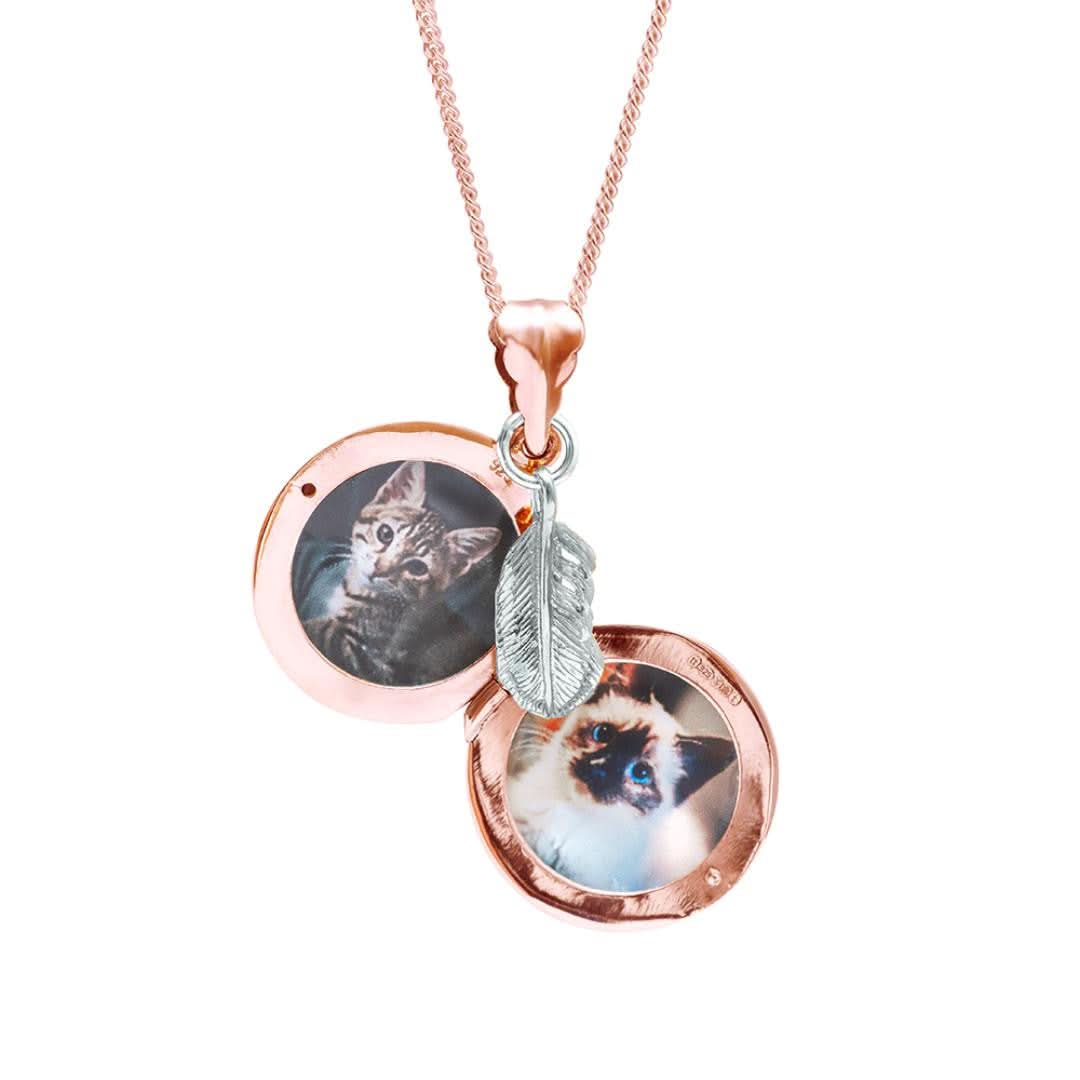 Feather Locket | Rose Gold - Image 4