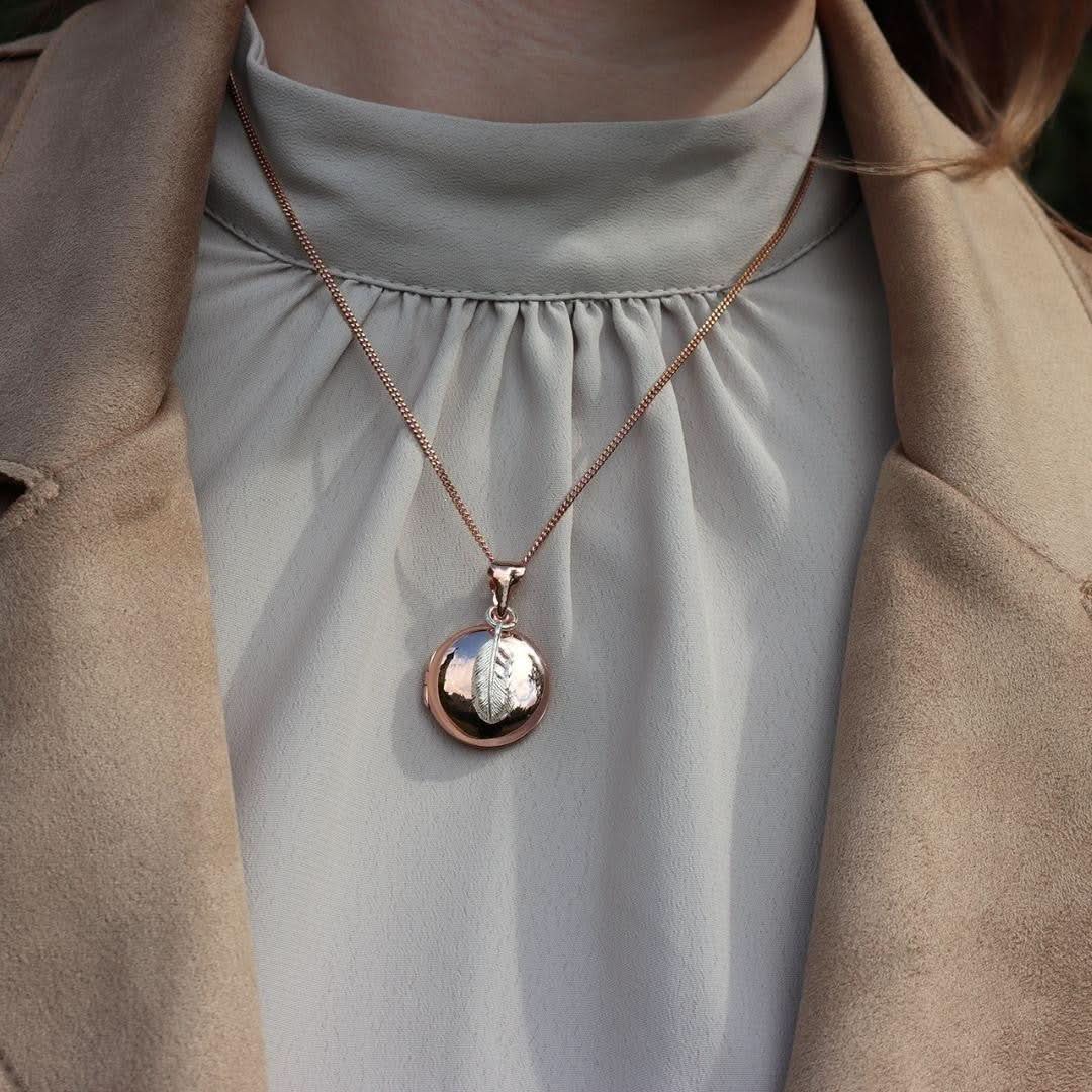 Feather Locket | Rose Gold - Image 5