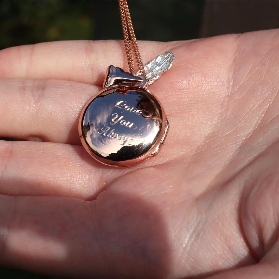 Feather Locket | Rose Gold - Image 6