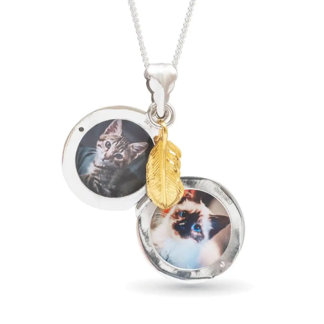 Feather Locket | Silver - Image 4