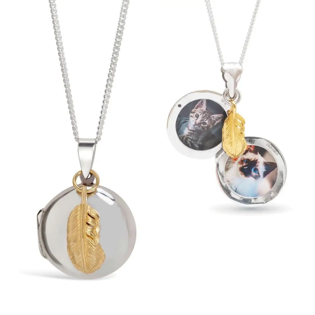 Feather Locket | Silver - Image 6
