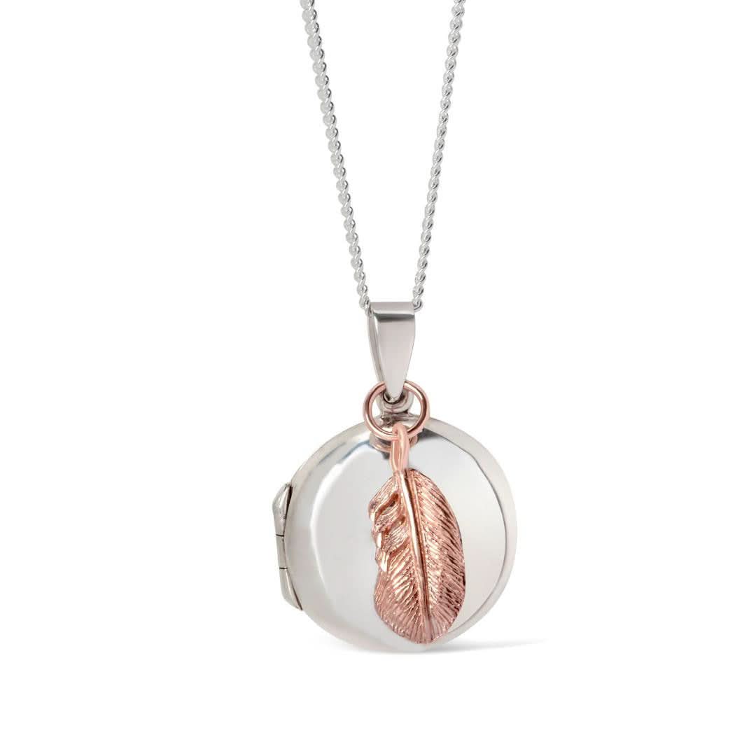 Feather Locket | White Gold - Image 4