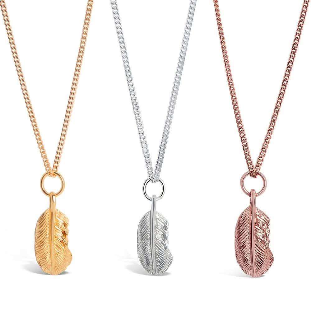 Feather Pendant | Rose Gold - Image 3