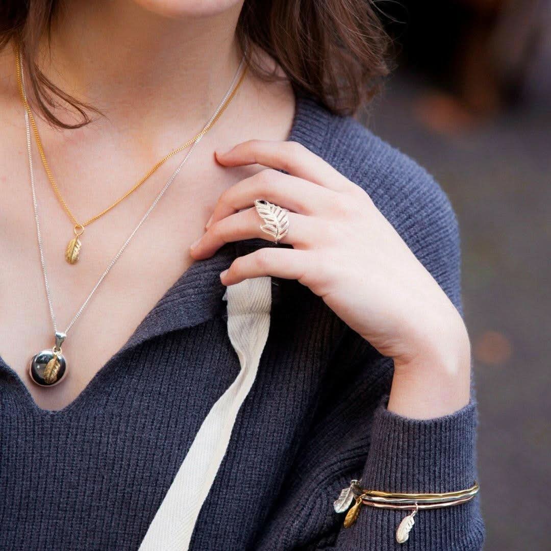 Feather Pendant | Rose Gold - Image 4