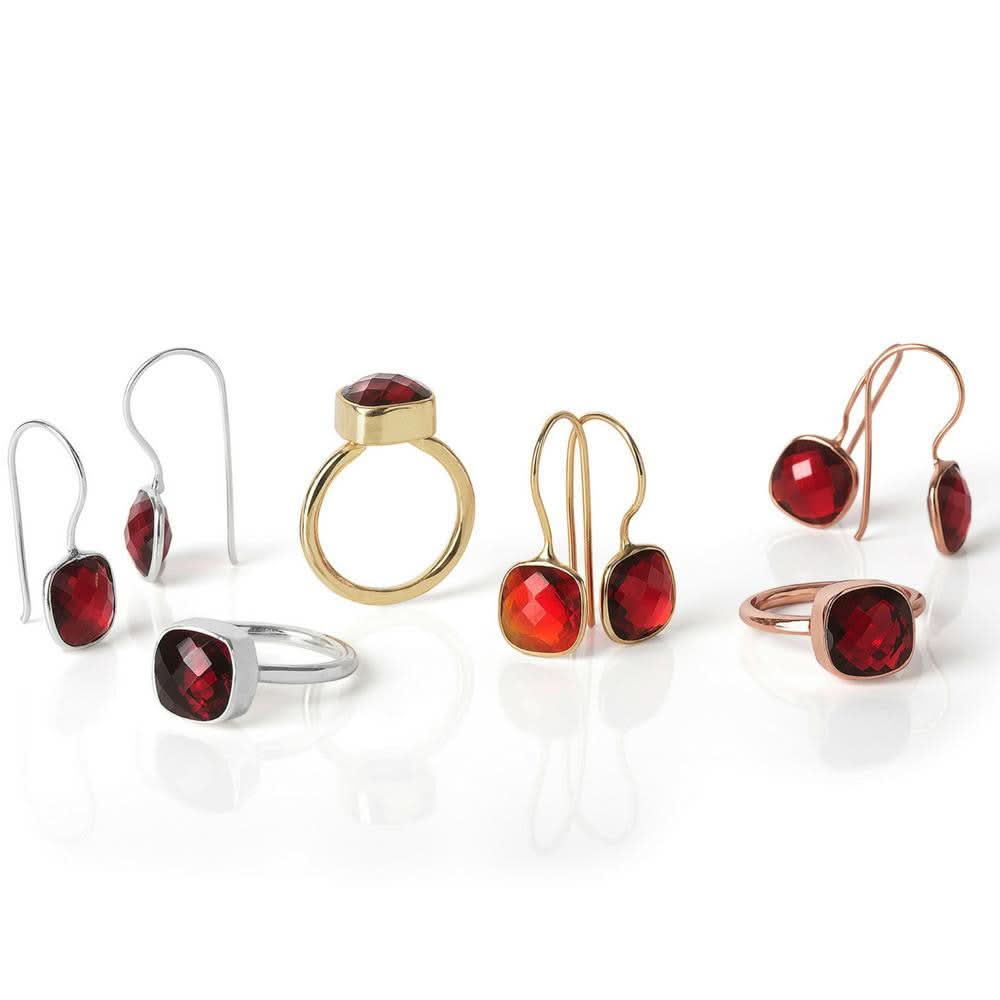 Garnet Cocktail Ring | Rose Gold - Image 5