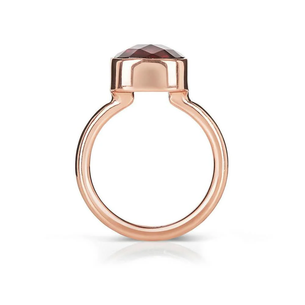 Garnet Cocktail Ring | Rose Gold - Image 6