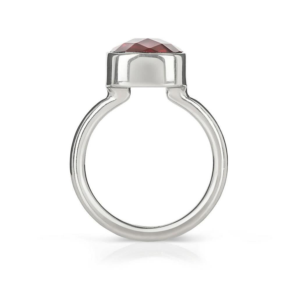 Garnet Cocktail Ring | Silver - Image 4