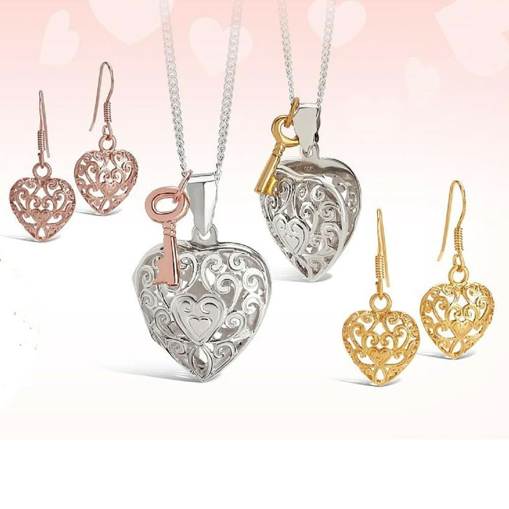 Heart Earrings | Rose Gold - Image 5