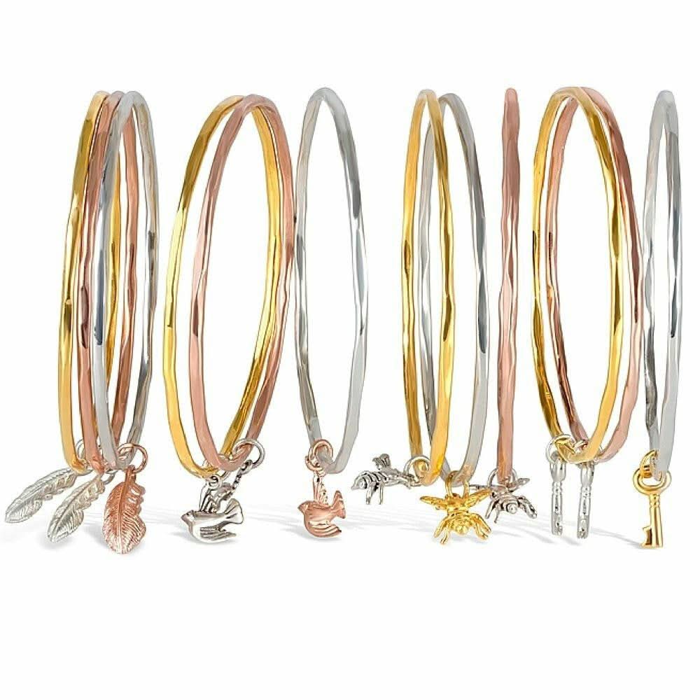 Key Bangle | Rose Gold - Silver - Image 3