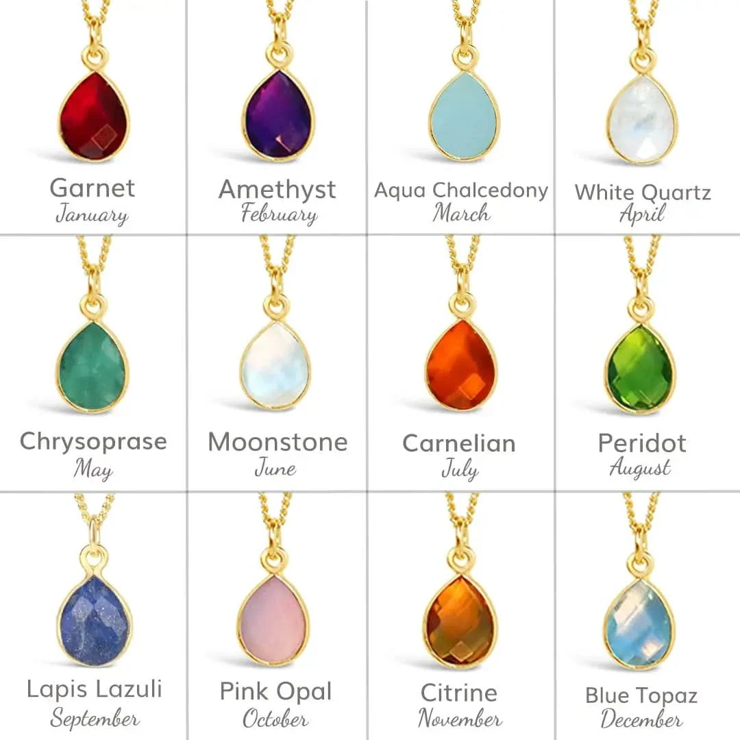 Peridot Charm Necklace Gold August's Birthstone - Image 8