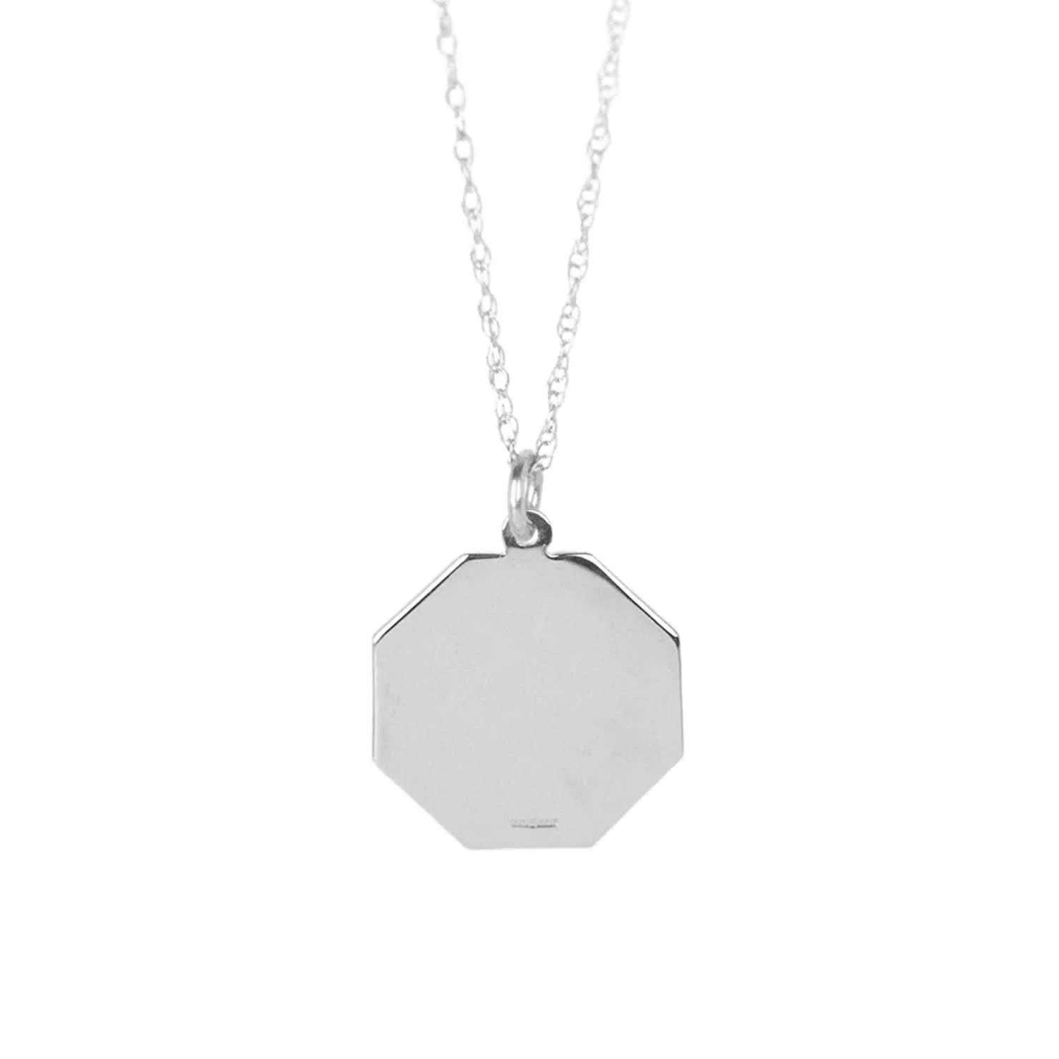 Engravable St Christopher Necklace  Silver - Image 7