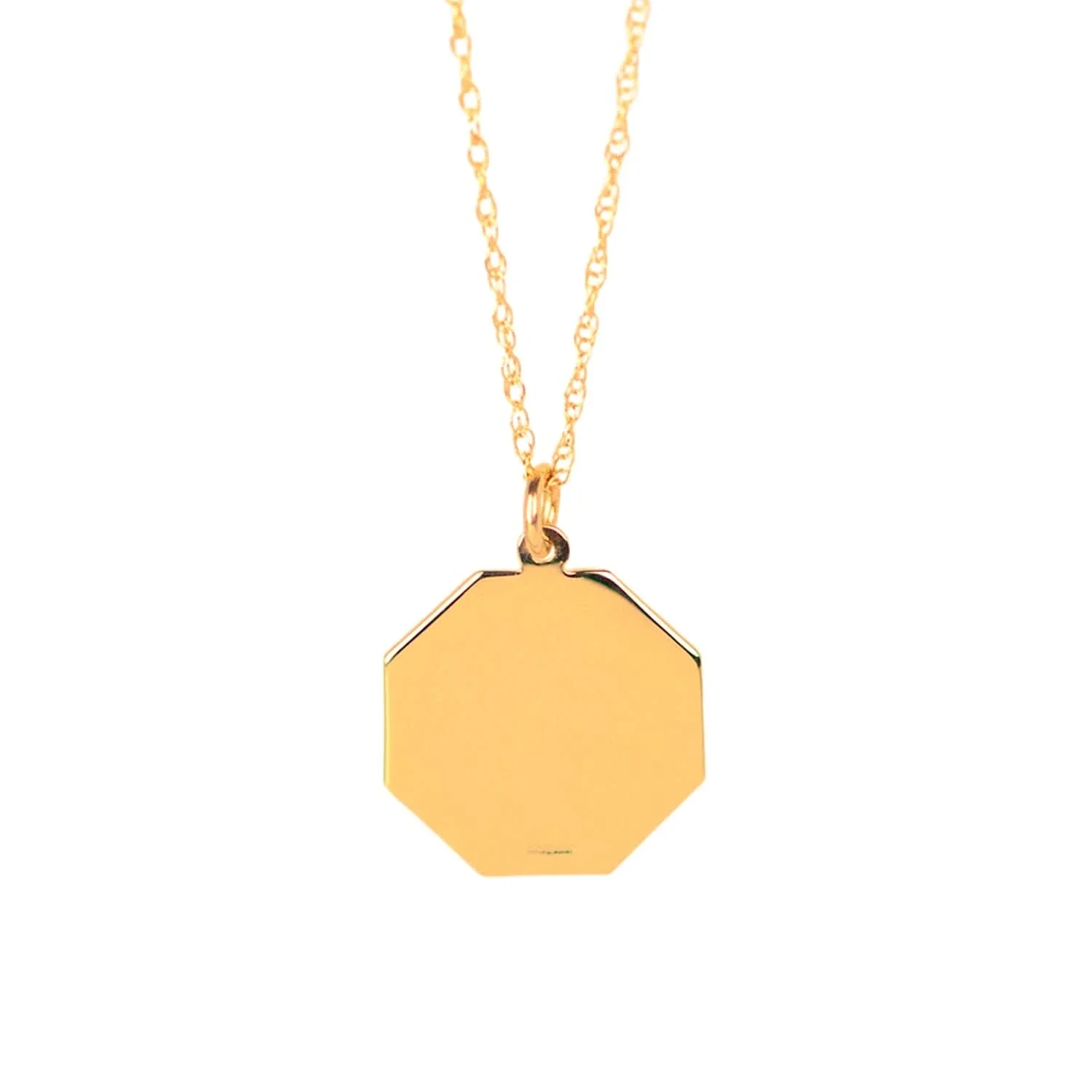 Engravable St Christopher Necklace Solid Gold - Image 10