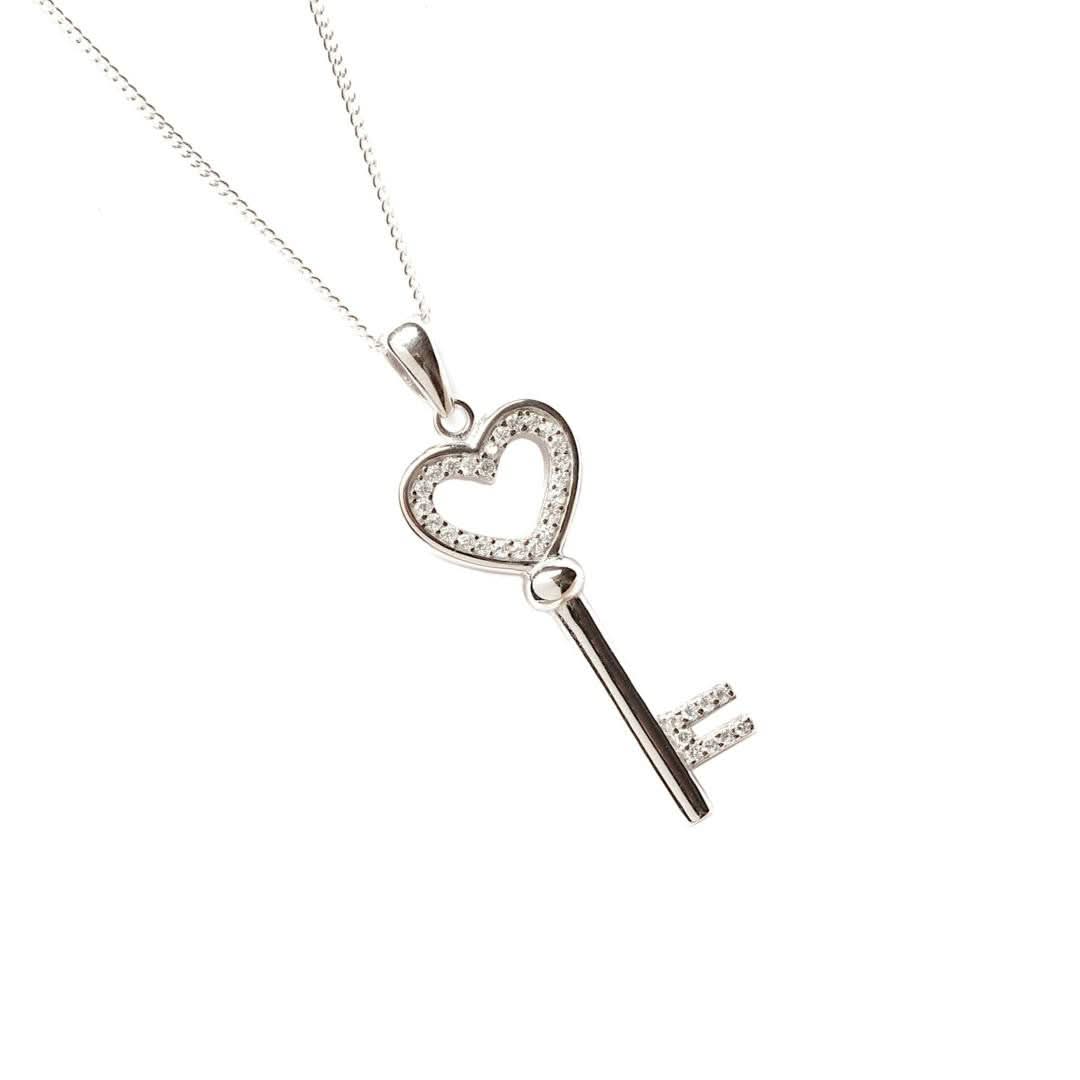 Love Key Pendant | Silver - Image 3
