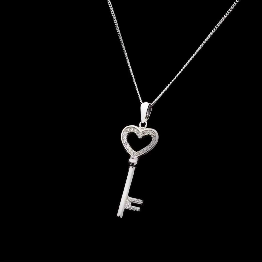 Love Key Pendant | Silver - Image 4