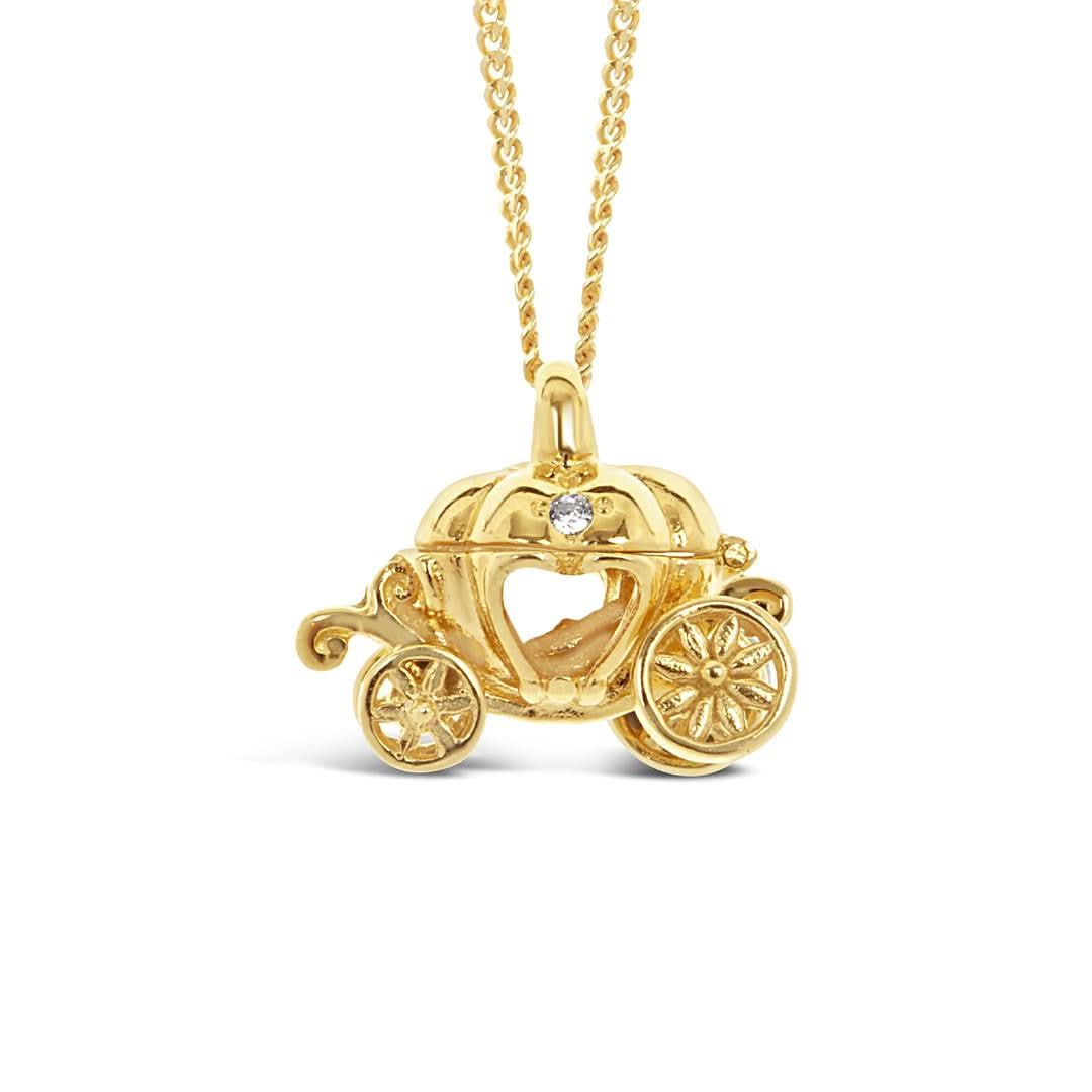 Magical Charm Necklace | Carriage - Adventure - Gold - Image 3