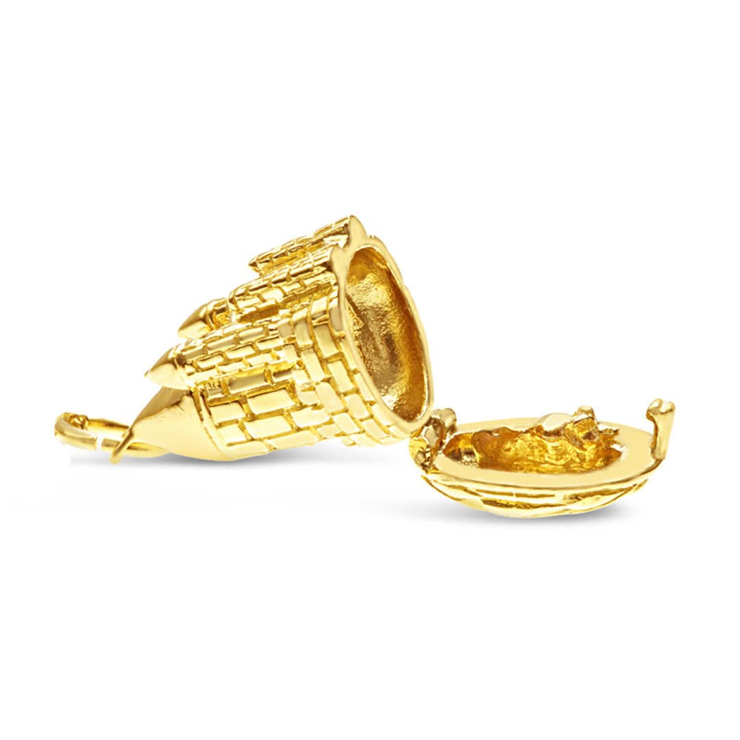 Magical Charm Necklace | Castle - Home - Gold - Image 3