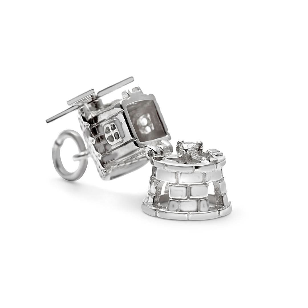 Magical Charm Necklace | Peace - Windmill -Silver - Image 4