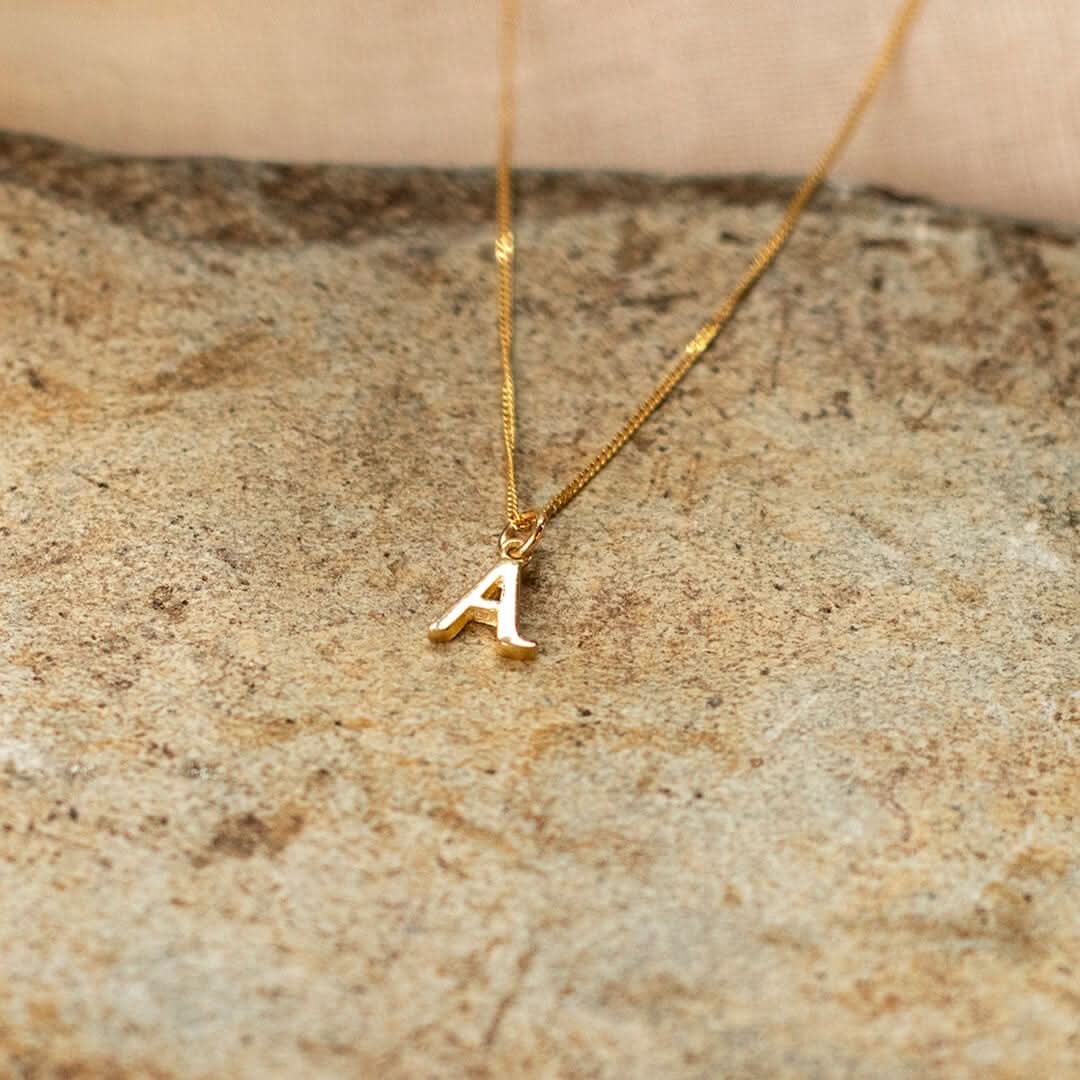 Handcrafted 9ct Gold Personalised Initial Necklace - Image 11