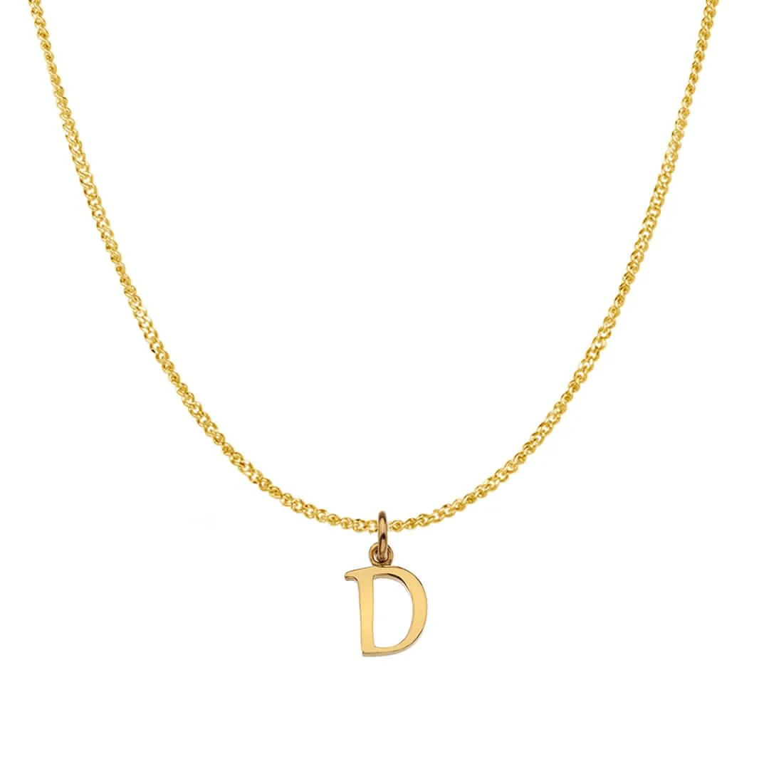 Handcrafted 9ct Gold Personalised Initial Necklace - Image 18